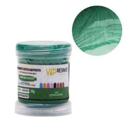Pigmento em Pasta Cores Metalizadas para Resina com 25g