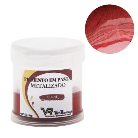 Pigmento em Pasta para Resina Metalizado com 50g FL