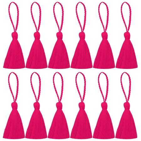 Pingente de Franja Tassel Wei 12x1cm com 12 Und