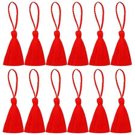 Pingente de Franja Tassel Wei 12x1cm com 12 Und