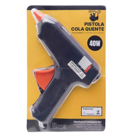 Pistola de Cola Quente Rendicolla HF-042 40W Preta 110/220W