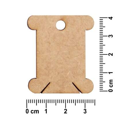 Placa para Enrolar Linhas Meadas de MDF Decorart