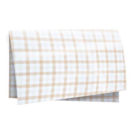 Poli Vichy Albano Natural-Barbante 49x69cm com 50 Folhas