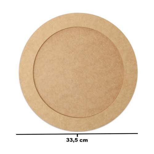 Porta Maternidade de MDF Redondo M Ref.351 33,5cm