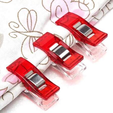 Prendedor de Tecido Clover Vermelho Ref.3159 com 100 Und