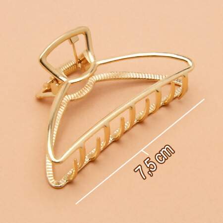 Presilha Piranha de Cabelo Metal Dourado