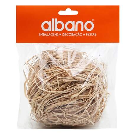 Ráfia para Decorar Albano 16741 Natural com 50g