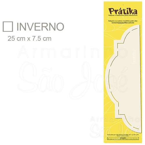 Mini Régua Para Barrados Prátika Happy Quilter