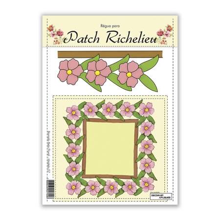 Régua para Patch Richelieu Márcia Caires Ref. 07 Barrado Reto Floral