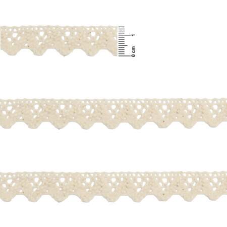 Renda de Algodão Arte Punto RA002 1,4cm 084 Cru 10mts