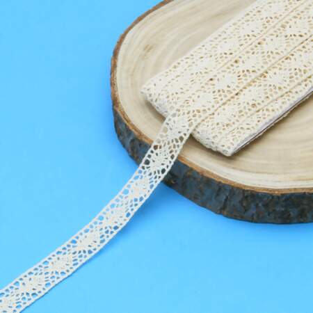 Renda de Algodão Arte Punto RA003 1,5cm 084 Cru 10mts