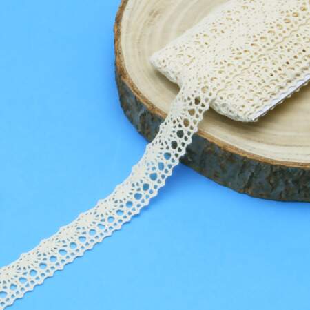 Renda de Algodão Arte Punto RA004 1,7cm 084 Cru 10mts