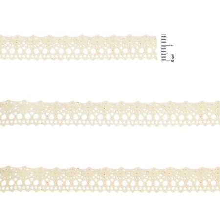 Renda de Algodão Arte Punto RA004 1,7cm 084 Cru 10mts