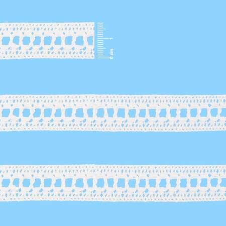 Renda de Algodão Arte Punto RA005 1,8cm Branca 10mts