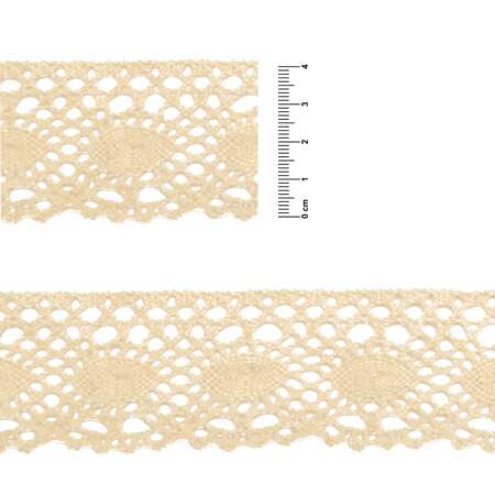 Renda de Algodão Arte Punto RA009 4,0cm 084 Cru 10mts