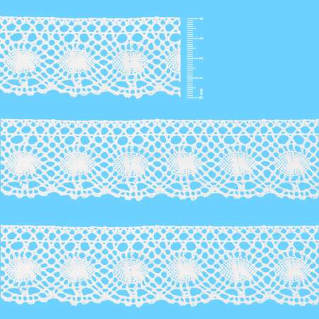 Renda de Algodão Arte Punto RA009 4,0cm Branca 10mts