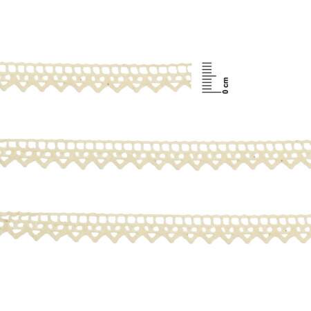 Renda de Algodão Arte Punto RA027 0.9cm 084 Cru 10mts