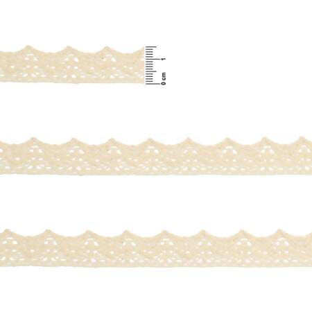 Renda de Algodão Arte Punto RA030 1,5cm 084 Cru 10mts