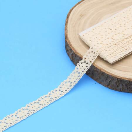 Renda de Algodão Arte Punto RA031 1,6cm 084 Cru 10mts