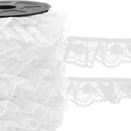 Renda de Nylon Franzida Najar 912 N.37 37mm com 50mts