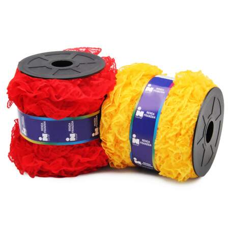 Renda de Nylon Franzida Najar 912 N.37 37mm com 50mts