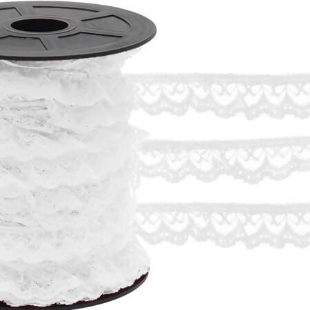 Renda de Nylon Franzida Najar 912 N.05 21mm com 50mts