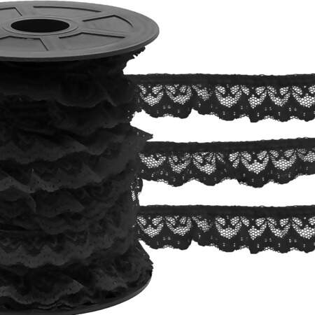 Renda de Nylon Franzida Najar 912 N.05 21mm com 50mts