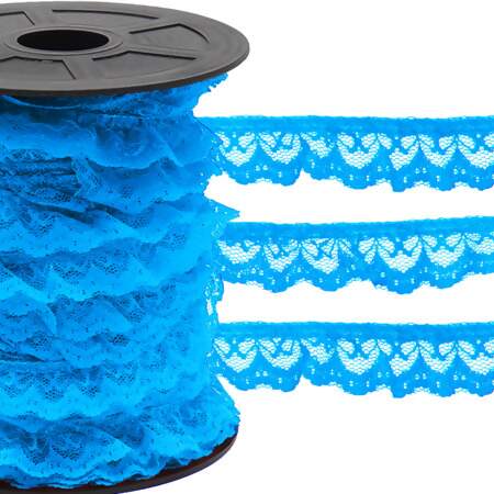 Renda de Nylon Franzida Najar 912 N.05 21mm com 50mts