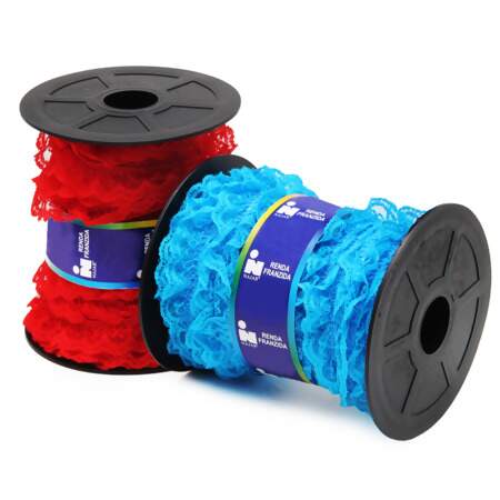 Renda de Nylon Franzida Najar 912 N.05 21mm com 50mts