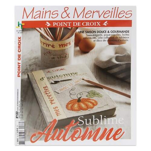 Revista Mains e Merveilles Point de Croix - Sublime Automne Nº133
