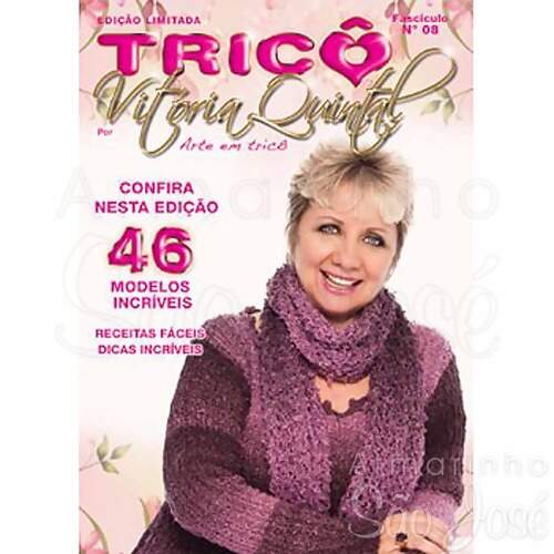 revista tricô vitória quintal nº 08 i armarinho são josé