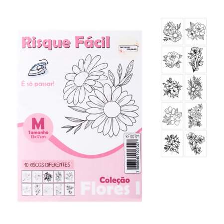 Risque Fácil Márcia Caires Decorart Coleção Flores I