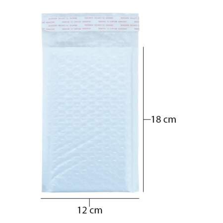 Saco Plástico Bolha com Aba 12 x 18cm 1000 Und