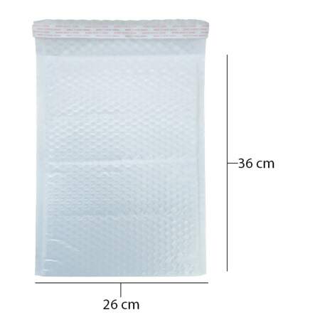 Saco Plástico Bolha com Aba 26 x 36cm 220 Und