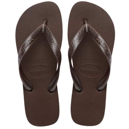 Sandalias Havaianas Top Tiras Café 1 Par