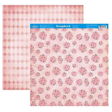 Papel p/Scrapbook Decor Duplo Litoarte Ref.SD 30,5 x 30,5cm Modelo II