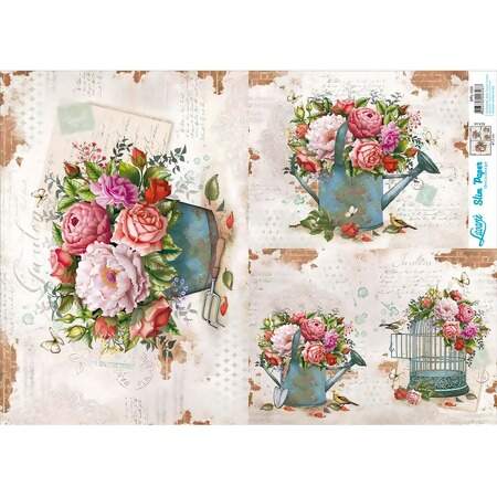 Slim Paper para Decoupage Litoarte SPL 33,8x47,3cm