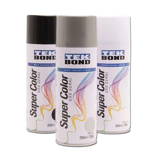 Tinta Spray Brilhante Super Color Uso Geral 350ml - Tekbond