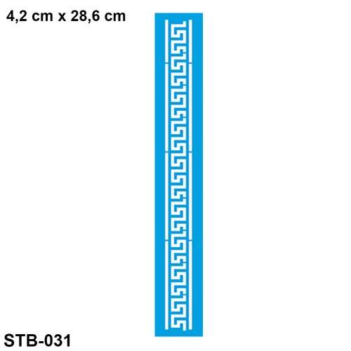 Stencil Litoarte Barra STB 4,2x28,6cm