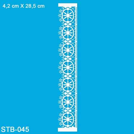 Stencil Litoarte Barra STB 4,2x28,6cm