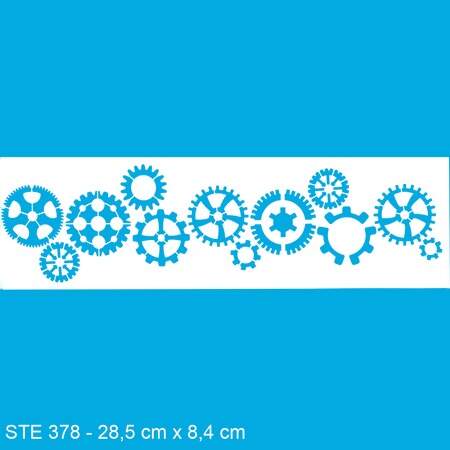 Stencil Litoarte Época STE 8,4 x 28,6cm