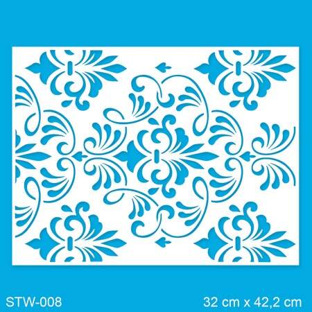 Stencil Litoarte para Parede STW 32x42,2cm