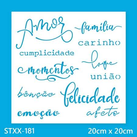 Stencil Litoarte STXX 20x20cm