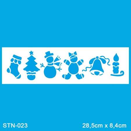 Stencil Litoarte Natal STN