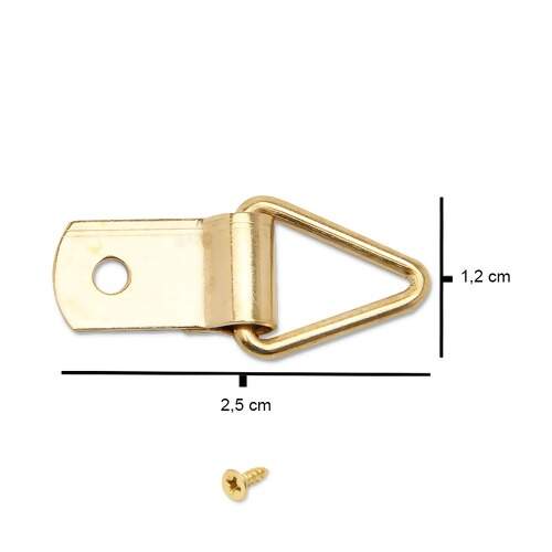 Suporte Para Quadro Com Argola Triangular A29-138A 1,2x 2,5cm