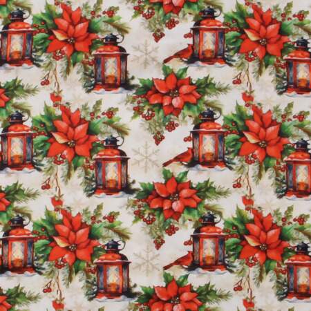 Tecido Patchwork Digital Natal Circulo 501930-3078 Cardial 0,48x1,46mts