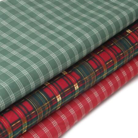 Tecido Patchwork Digital Eva e Eva Natal Coleção Xadrez Country 0,48x1,46mts