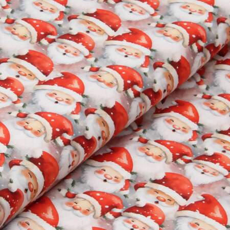 Tecido Patchwork Digital Fabricart Natal DN161 Papai Noel 0,48x1,50mts
