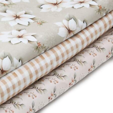 Tecido Patchwork Digital Fuxicos Coleção Natal Vintage 0,48cm x 1,46m