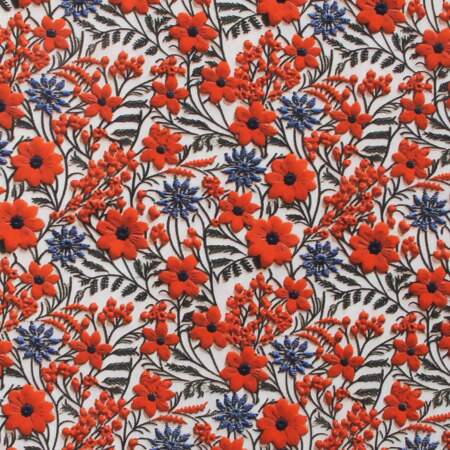 Tecido Patchwork Digital 3D Circulo 463299 2775 Floral Manual 0,48x1,46mts